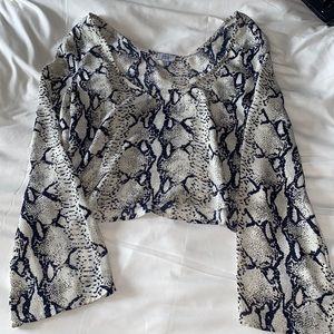 Snake print blouse